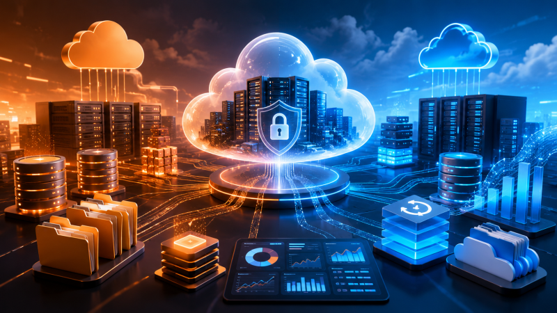 AWS and Azure data storage