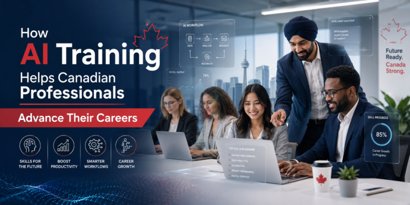 Canadian professionals learning practical AI tools for career advancement
