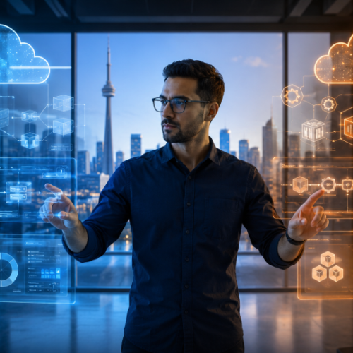 Canadian IT professional comparing Azure and AWS DevOps career paths
